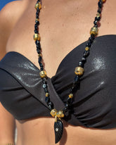 Black Leaf Necklace