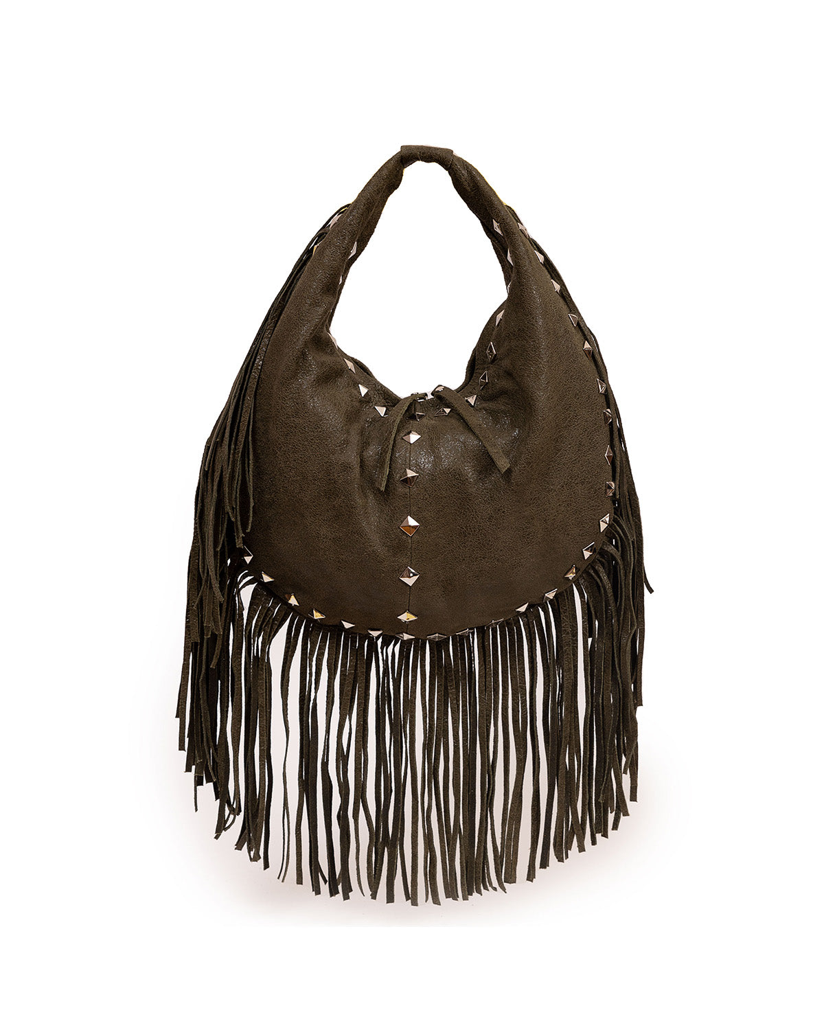 Crescent Texan Bag with Fringes