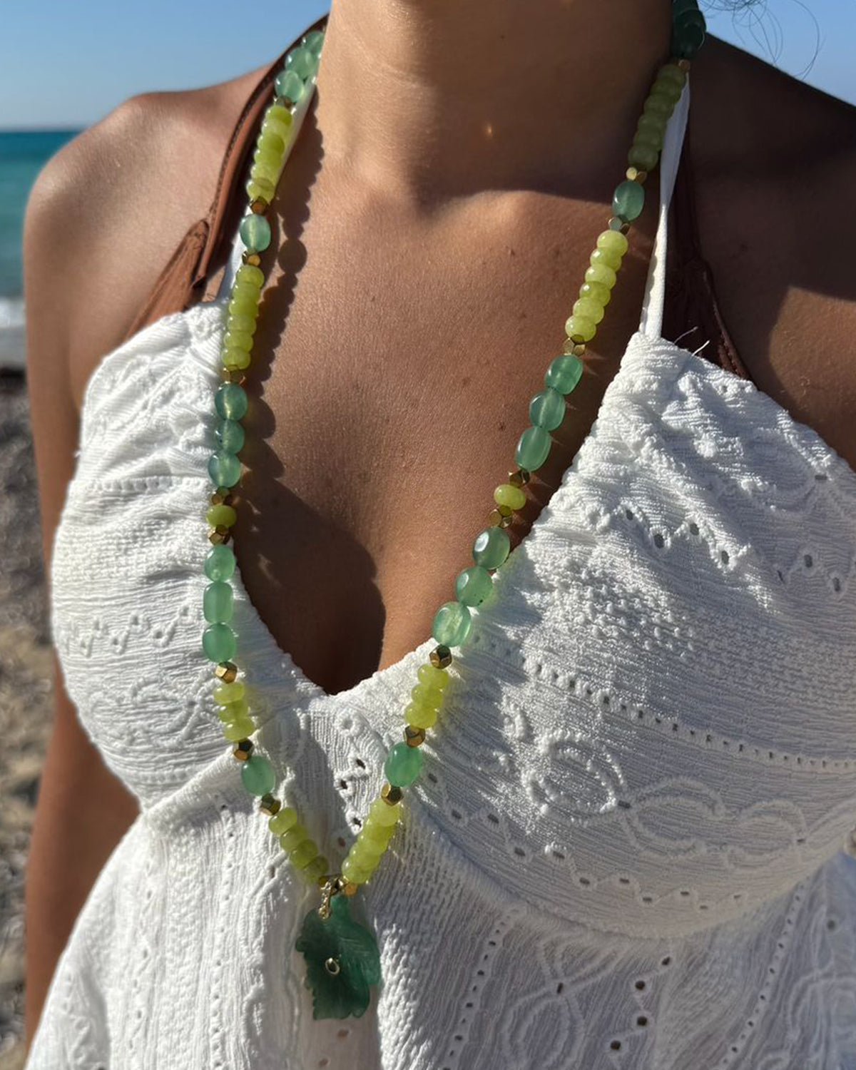 Green Leaf Necklace