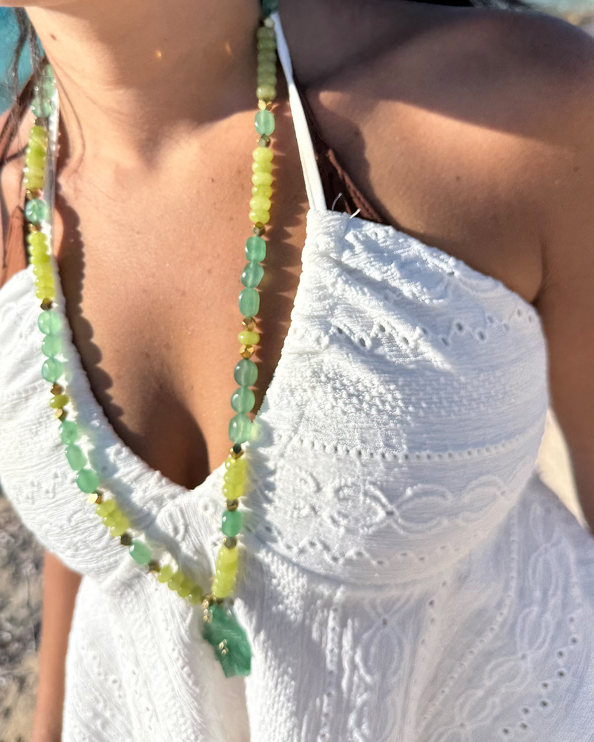 Green Leaf Necklace