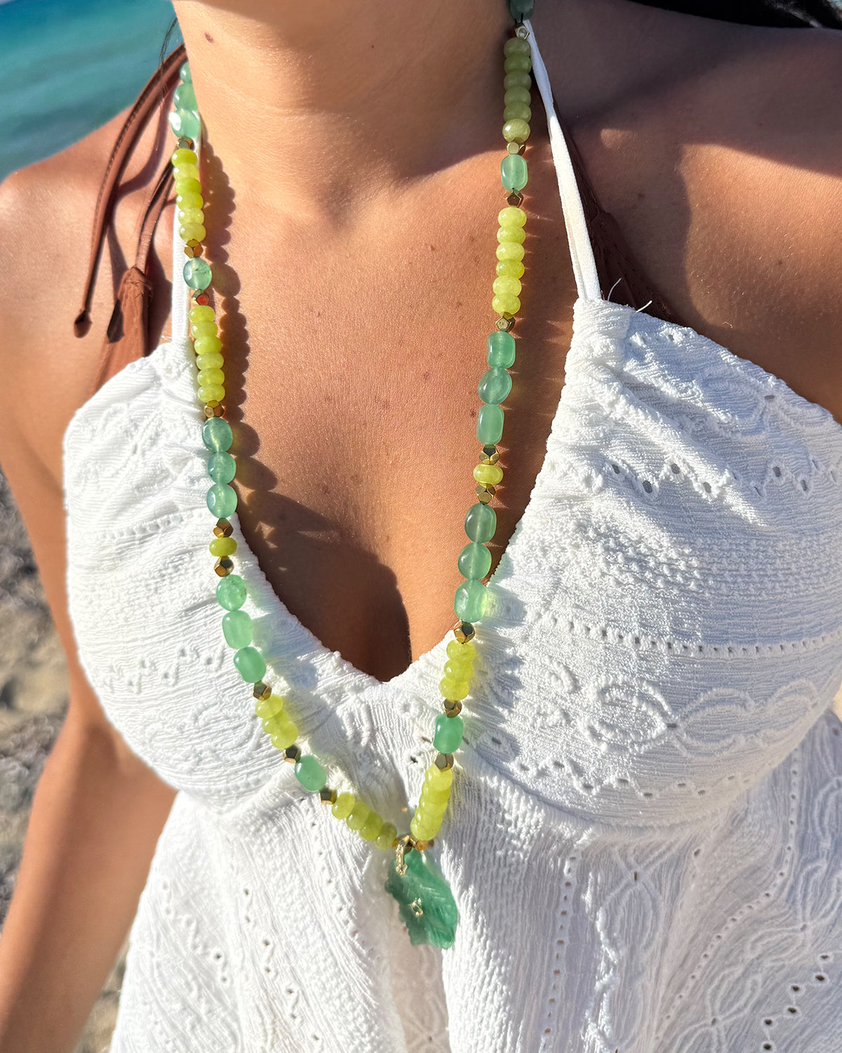 Green Leaf Necklace
