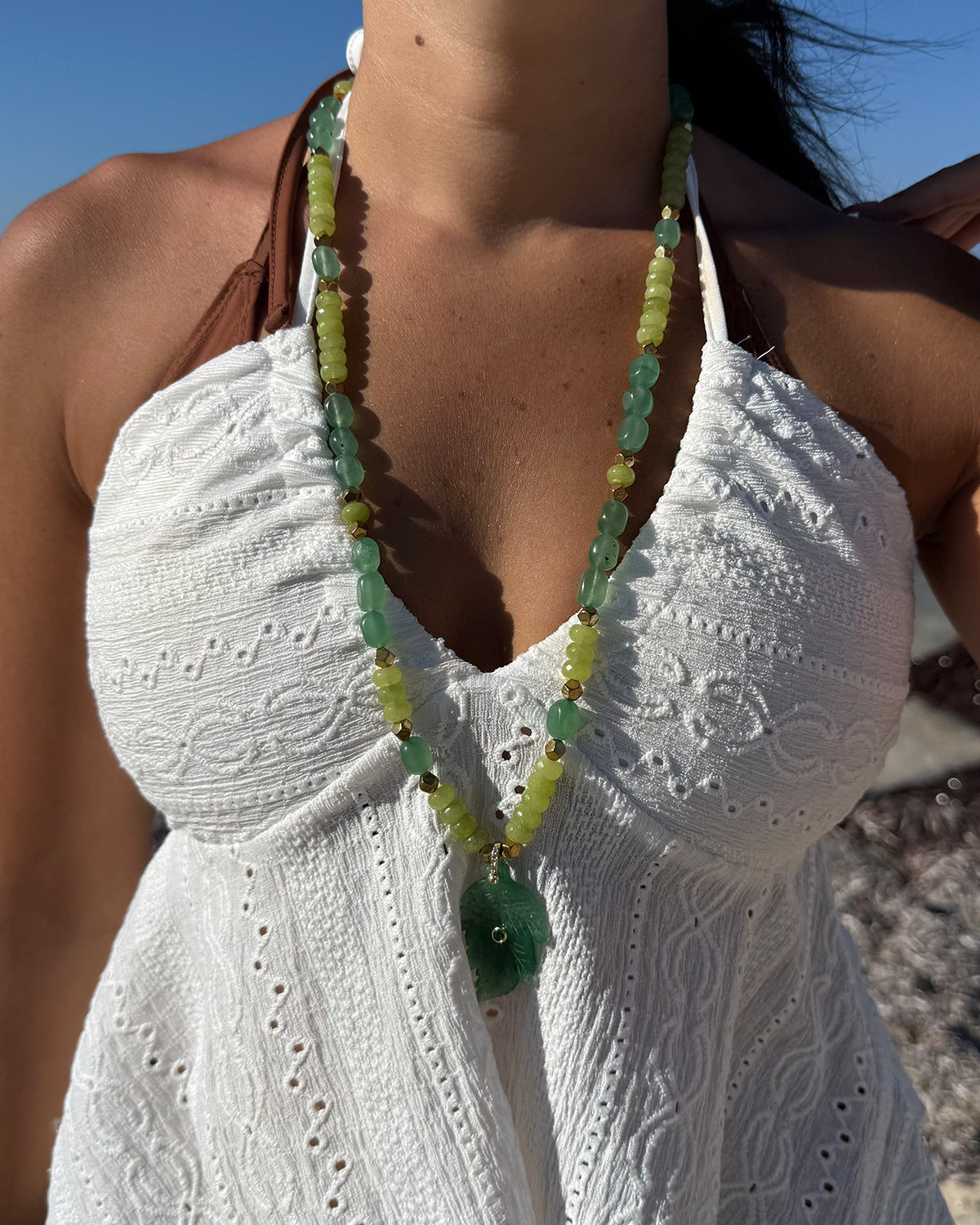 Green Leaf Necklace