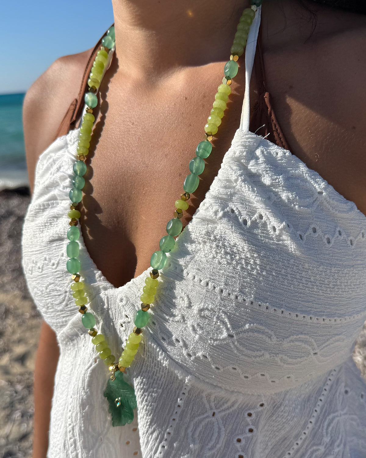 Green Leaf Necklace