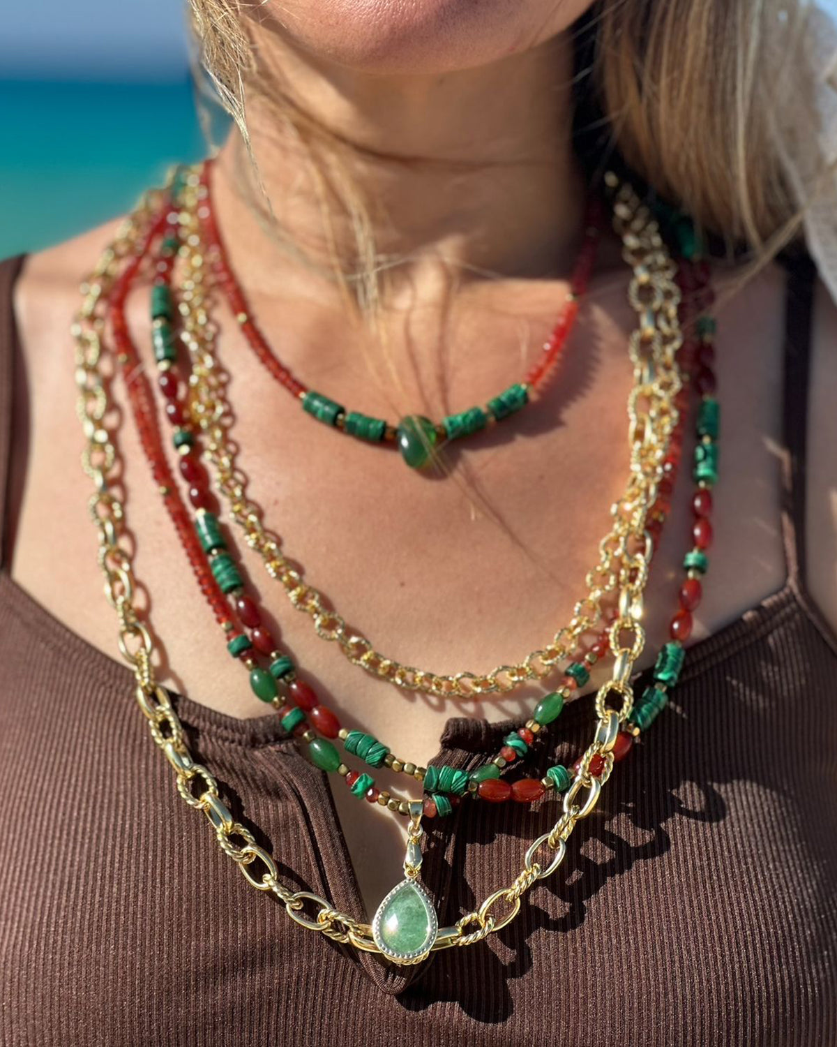 Green Necklace Set 0.2