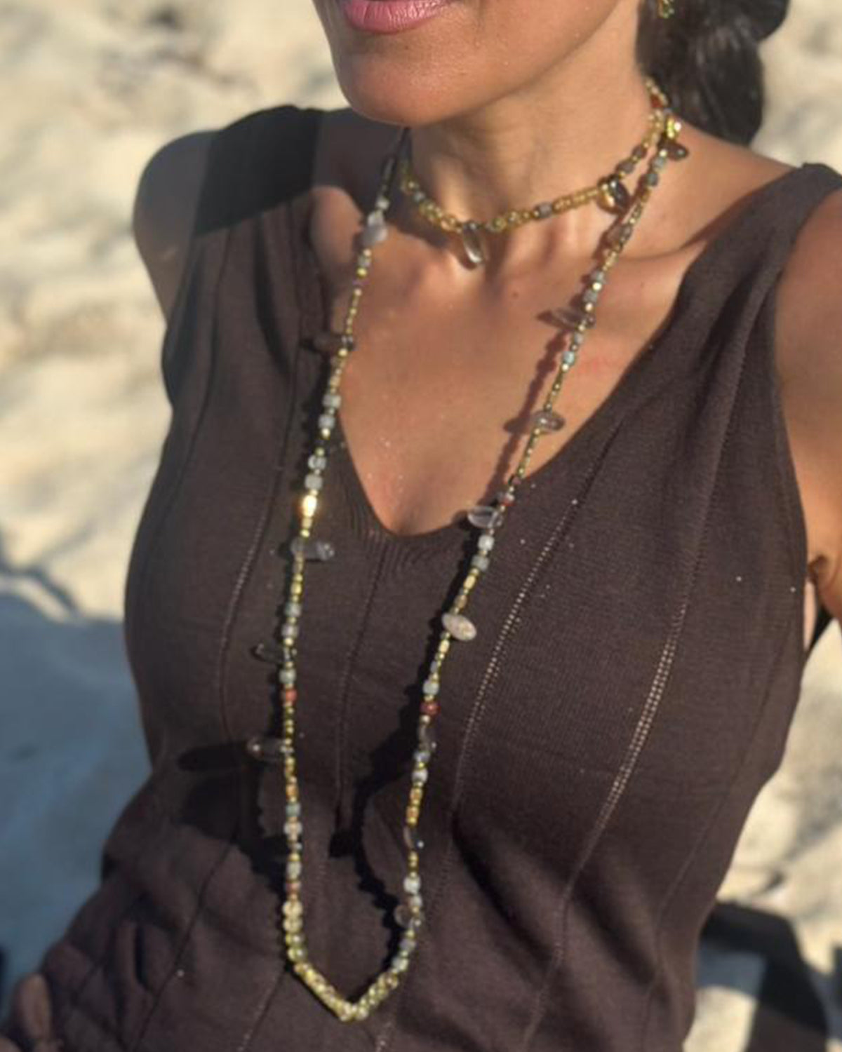 Long Sand Necklace