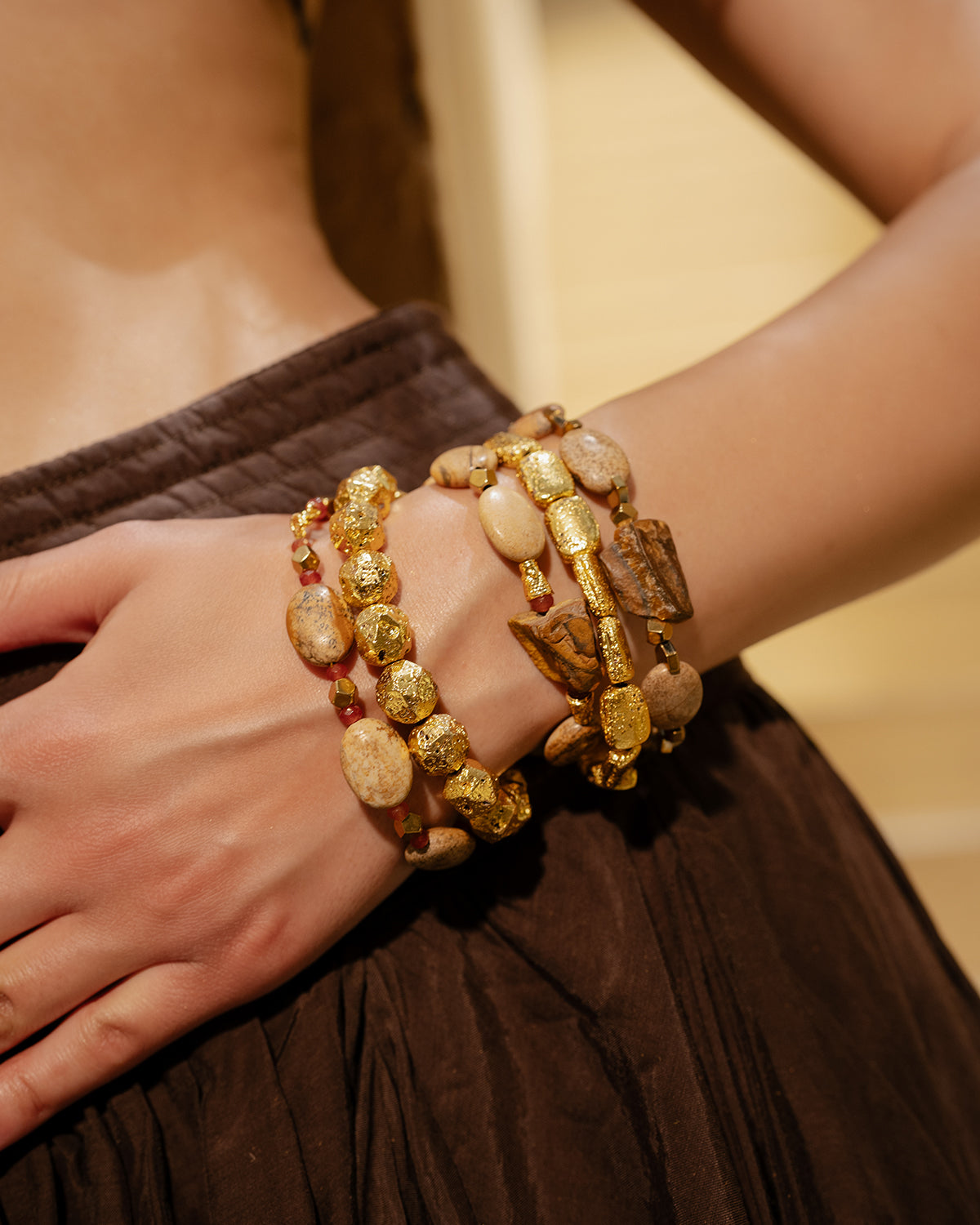 Wooden Bracelet Set