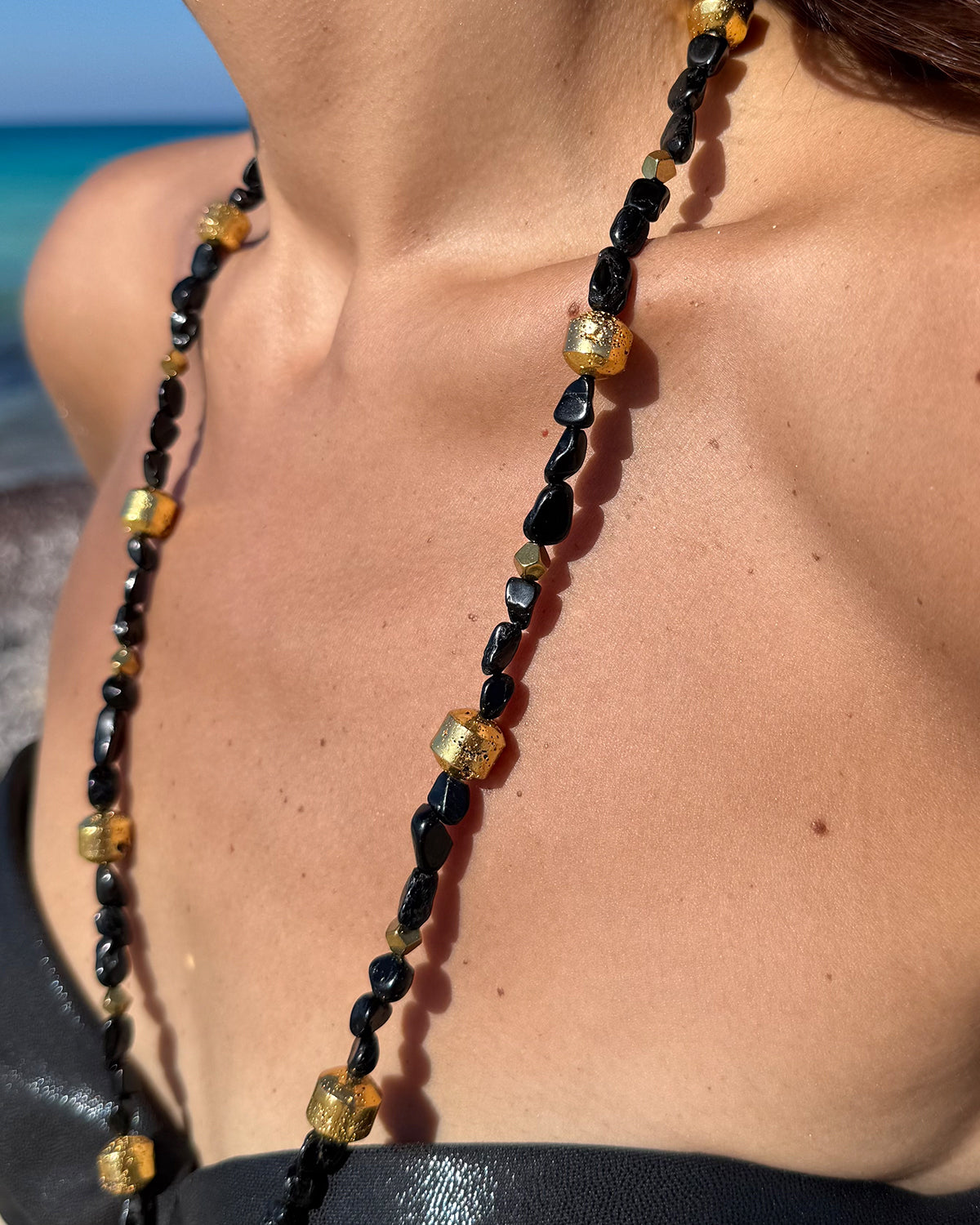 Black Leaf Necklace