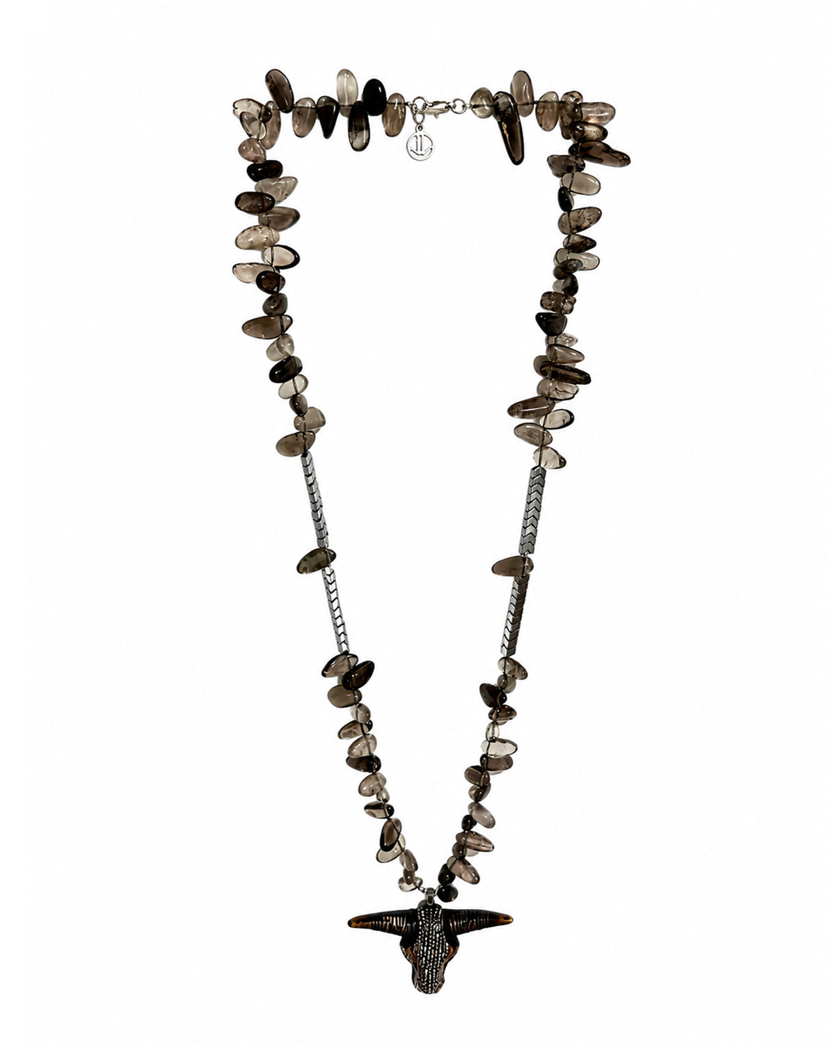 Grey Bull Necklace