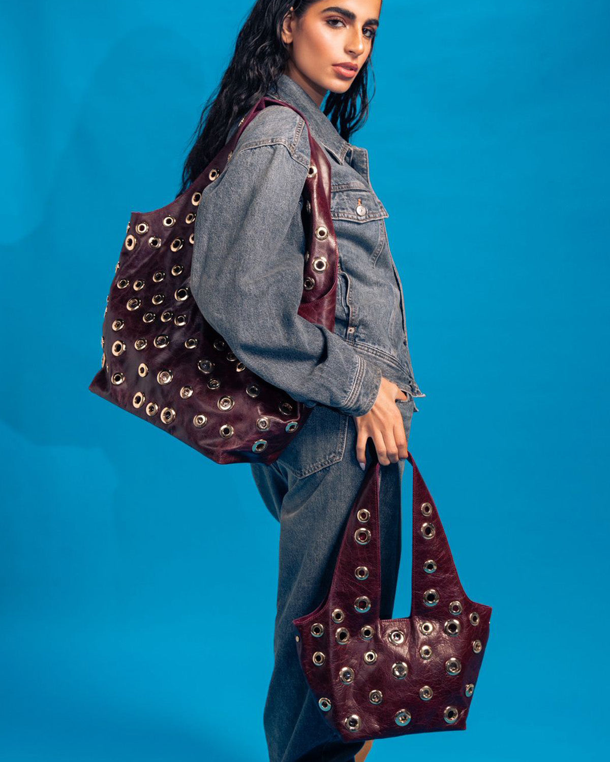 Midi Urban Stud Bag – Sally Antar